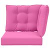 vidaXL Jastuk za vanjsku sofU 3 pcs Ružičasta Poliester
