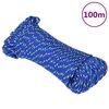vidaXL Brodski konop plavi 5 mm 100 m od polipropilena