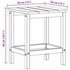 vidaXL Adirondack Stolić Svjetlosiva 38 x 38 x 46 cm HDPE