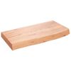 vidaXL Zidna polica svjetlosmeđa 60x30x(2-6) cm obrađena hrastovina
