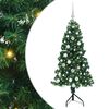 vidaXL Korner Umjetno Božićno Drvo Zelena 150 cm PVC i metal