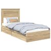 vidaXL Krevet s od storage Sonoma hrast 75 x 190 cm Konstruirano drvo