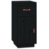 vidaXL Komoda crna 34 x 40 x 75 cm od masivne borovine