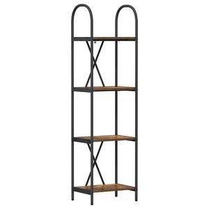 vidaXL Polica 4 razina 40 x 30 x 146 cm Konstruirano drvo