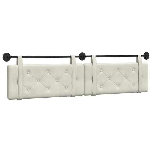 vidaXL Držeće uzglavlje Zidne Krema 210 x 55 x 5 cm Bar&scaron;un