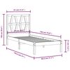 vidaXL Okvir za krevet od borovine 75 x 190 cm mali jednokrevetni