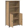 vidaXL Highboard Umjetnički hrast 62 x 36 x 121,5 cm Konstruirano drvo