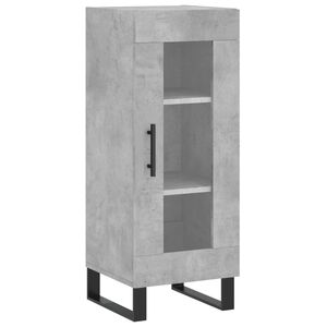 vidaXL Komoda siva boja betona 34,5x34x90 cm od konstruiranog drva