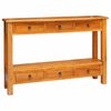 vidaXL Konzolna stolica s ladicama Prirodna 115 x 32 x 76 cm