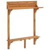 vidaXL Balkonski barski stol 90x37x122,5 cm masivno bagremovo drvo