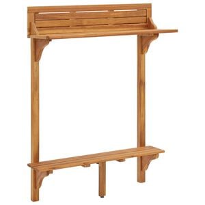 vidaXL Balkonski barski stol 90x37x122,5 cm masivno bagremovo drvo