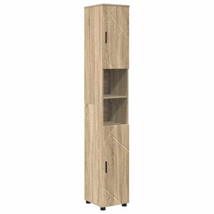 vidaXL Kupaonski ormar s pohranom Sonoma hrast 30 x 35 x 192 cm