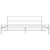 vidaXL Okvir za krevet bijeli metalni 180 x 200 cm