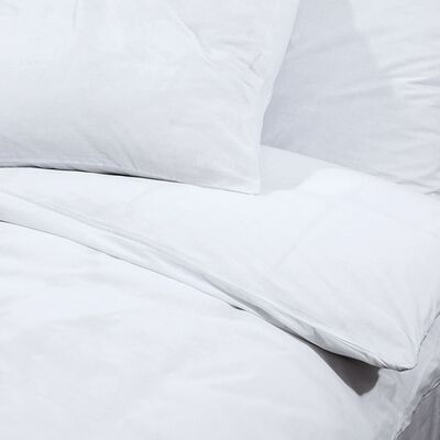 vidaXL Set posteljine za poplun bijela 200x200 cm pamučni