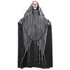 vidaXL Halloween viseća Grim Reaper figura SPOOKA Crna 112 x 164 cm