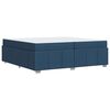vidaXL Krevetna konstrukcija s madracem Plava 200 x 200 cm tkanina