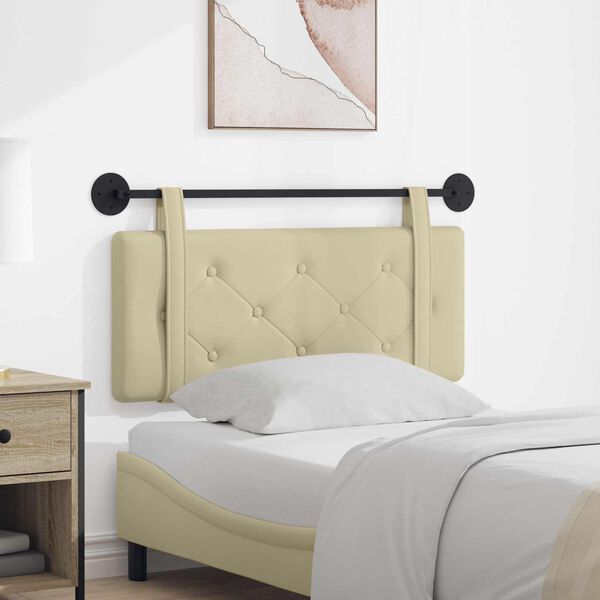 vidaXL Držeće uzglavlje Zidne Krema 100 cm Lažna koža