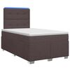 vidaXL Boxspring krevet s madracem Tamno smeđa 120 x 190 cm Tkanina
