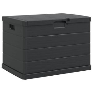 vidaXL Kutija za spremanje u vrtu Antracit 77,5 x 54,5 x 53 cm