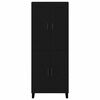 vidaXL Highboard Crni hrast 69,5 x 34 x 180 cm Konstruirano drvo