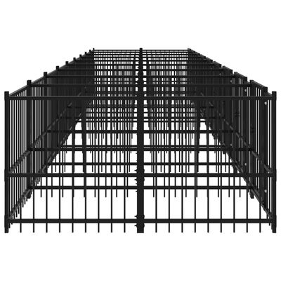 vidaXL Vanjski kavez za pse čelični 16,89 m²