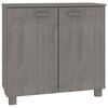 vidaXL Komoda HAMAR svjetlosiva 85 x 35 x 80 cm od masivne borovine