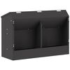 vidaXL Hranilica za zečeve Crna 64,5 x 25,5 x 45,5 cm 6 kg