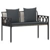 vidaXL Vanjske klupe 2 -Seater 116 x 56 x 75 cm poliratan
