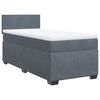 vidaXL Box spring krevet s madracem tamnosivi 80 x 200 cm bar&scaron;unasti