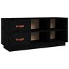 vidaXL Klupa za cipele crna 100 x 34 x 45 cm od masivne borovine