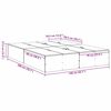vidaXL Krevet s ladicama Bijelo 140 x 200 cm Konstruirano drvo