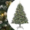 vidaXL Umjetno božićno drvce Zelena 240 cm PVC, Plastika i Čelik