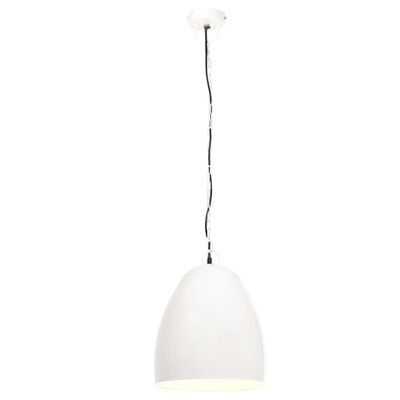 vidaXL Industrijska viseća svjetiljka 25 W bijela okrugla 42 cm E27