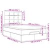 vidaXL Otomanski krevet s madracem tamnosmeđi 120x200 cm tkanine
