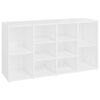 vidaXL Klupa za cipele bijela 103 x 30 x 55 cm od konstruiranog drva