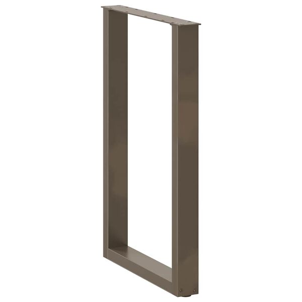 vidaXL Noge za barski stol U-oblik 2 kom Prirodni čelik 60 x (90-91) cm Čelik