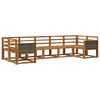 vidaXL Set vanjskih sofa 7 pcs Prirodna Čvrsto drvo akacije