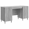 vidaXL Stol s policom Siva sonoma 142,5 x 50 x 75 cm Konstruirano drvo