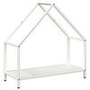 vidaXL Stalak za drva bijeli 60x25x60 cm Hladno valjani čelik