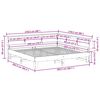 vidaXL Krevet s regalom za knjige bez madraca 200 x 200 cm od borovine