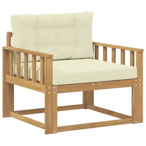 vidaXL Srednja sofa za van Poliester Bijela