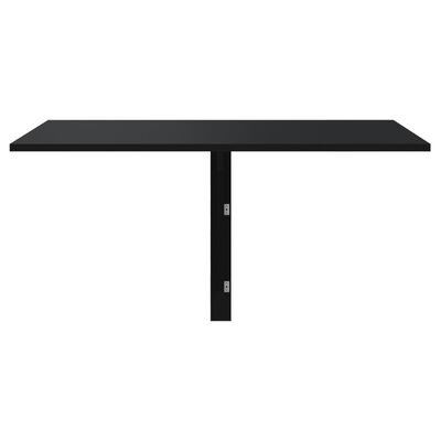 vidaXL Sklopivi zidni stol crni 100 x 60 x 56 cm od konstruiranog drva
