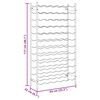 vidaXL Stalak za vino za 72 boce zlatni metalni