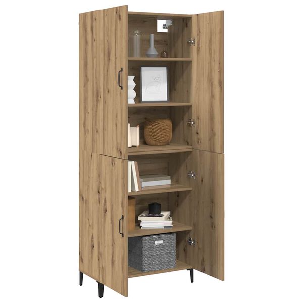 vidaXL Highboard 2 pcs Umjetnički hrast Konstruirano drvo