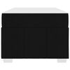vidaXL Krevetna konstrukcija s madracem Crna 90 x 200 cm tkanina