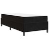 vidaXL Krevetna konstrukcija s madracem Crna 90 x 200 cm tkanina