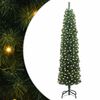 vidaXL Umjetno božićno drvce Zelena 180 cm PVC i čelik i plastika