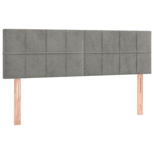 vidaXL Uzglavlja svjetlosiva 144x5x78/88 cm bar&scaron;unasta