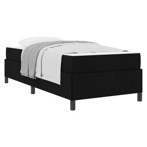 vidaXL Krevet s opruga kutije Crna 80 x 200 cm tkanina