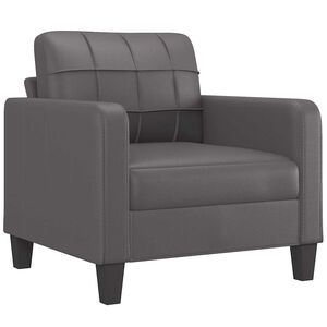 vidaXL Fotelja siva 60 cm od umjetne kože